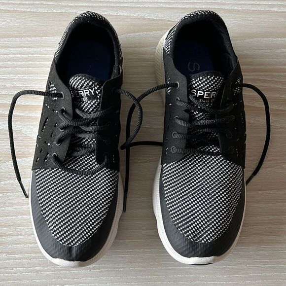 Sperry black athletic sneakers size 9.5 - Picture 3 of 12